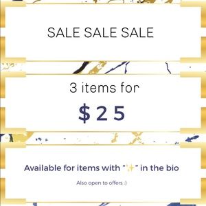 SALE!!!✨3/ $25✨